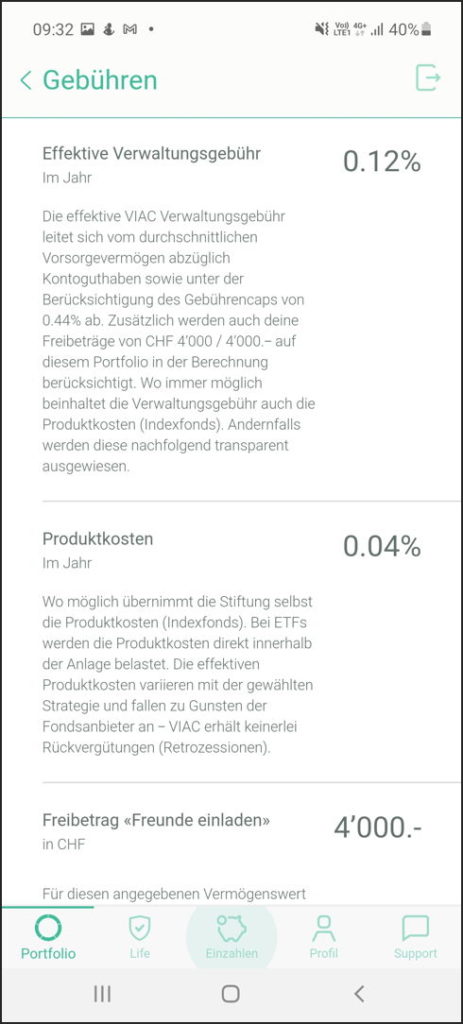 Erfahrung Sparen 3a Viac Gebührenübersicht