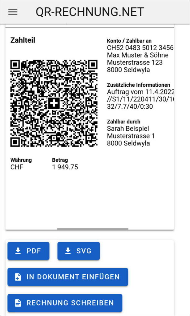 QR Rechnungen Risiken mit dem QR-Generator