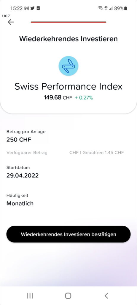 Yuh ETF Sparplan in der Banking App spielend einfach einrichten