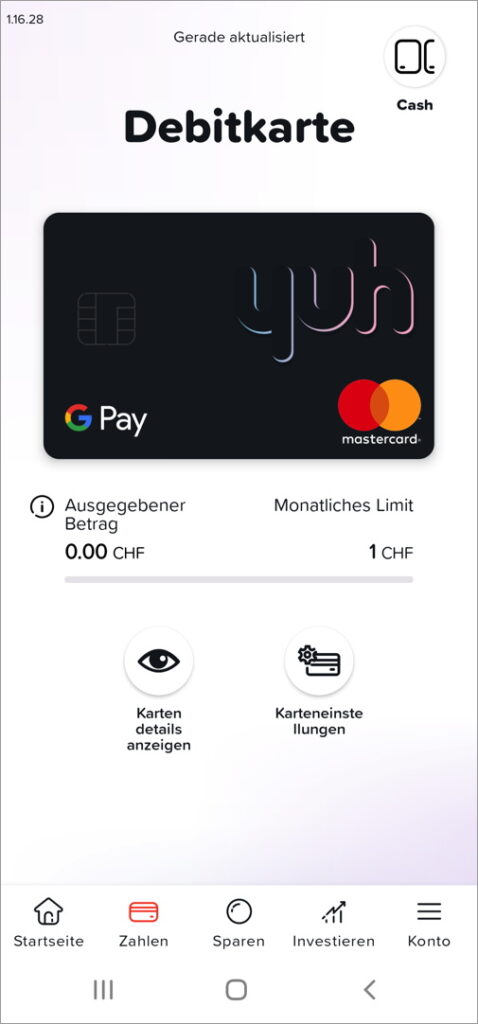 Yuh: Sicher mit Google Pay und Apple Pay