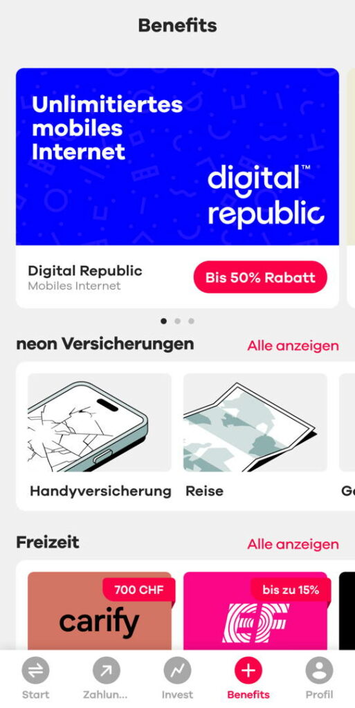 Das online Jugendkonto: Neon App – auch mit Benefits, Rabatte und Vergünstigungen